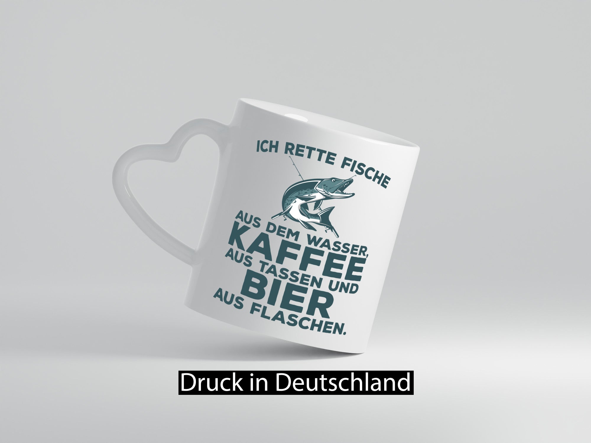 Ich rette Fische | Angler Tasse Biertrinker Humor Geschenkidee