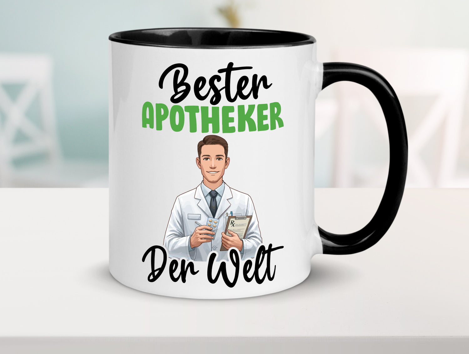 Bester Apotheker | Apotheke Pharmazie v2 Humor Geschenkidee Tasse