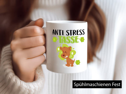 Anti-Stress Tasse | süßer Mops Pups Hund lustig Geschenk Tierliebhaber Humor
