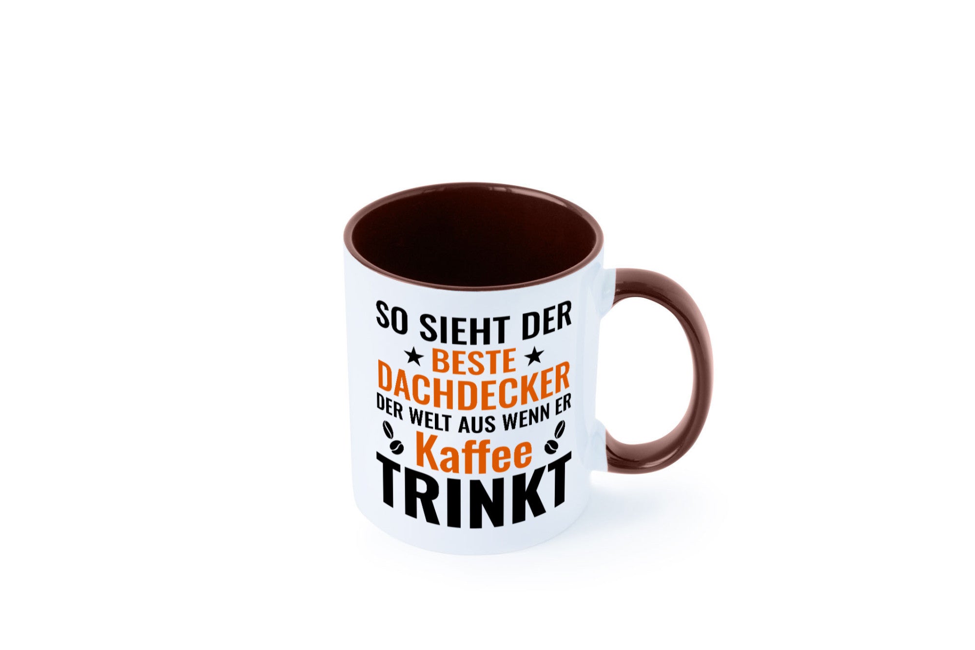 Kaffee trinkt: Dachdecker | Dachbau Hausbau lustig Humor Geschenkidee Geschenk