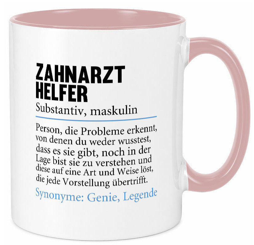 Zahnarzthelfer | Spruch Humor Zahnmedizin Geschenkidee Tasse