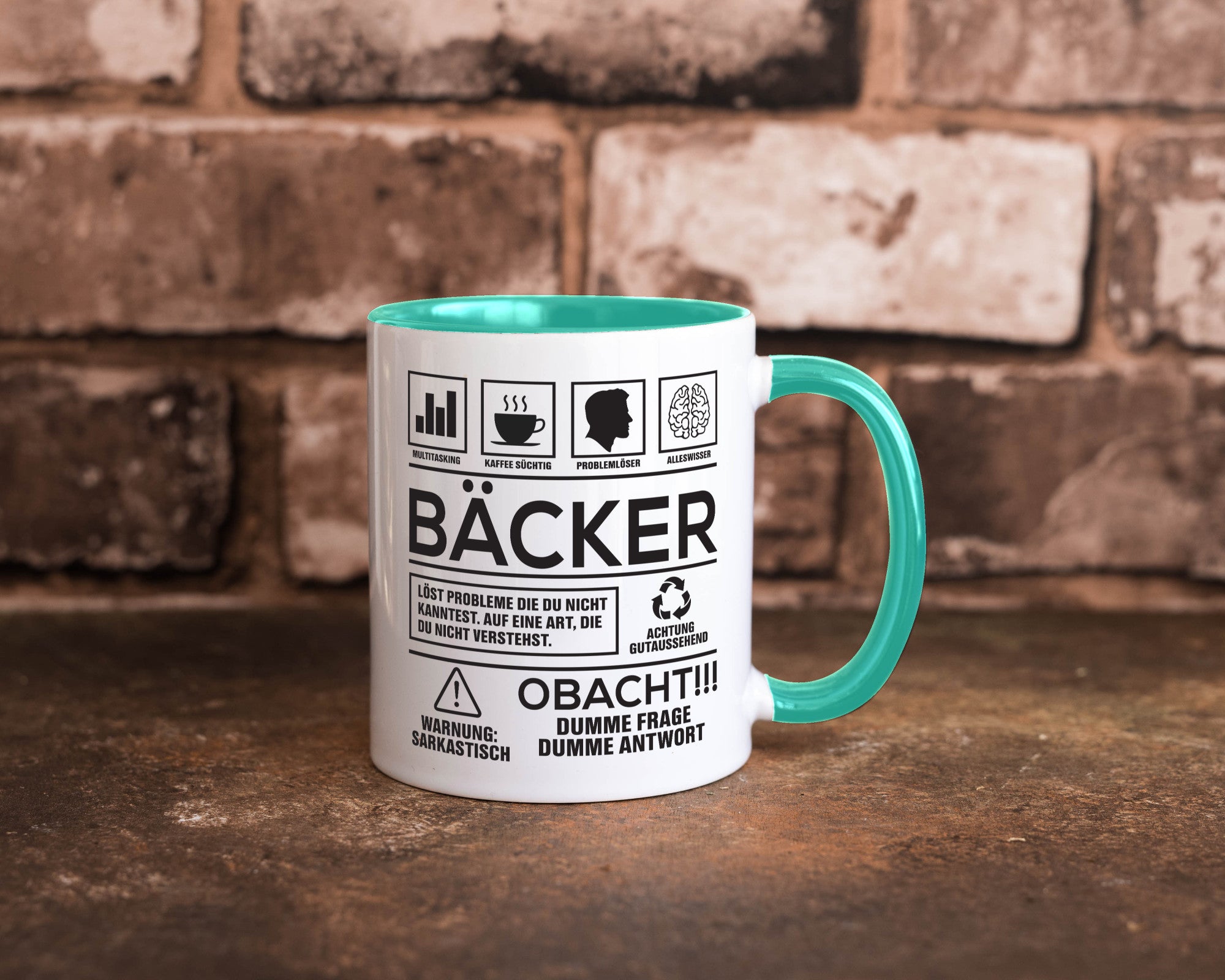 Achtung Probleme Bäcker | Bäckerei Backen Konditor Geschenk Humor Geschenkidee