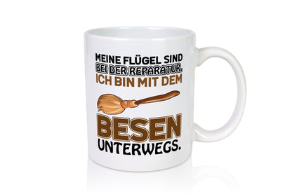Flügel Reperatur lustig Humor Geschenkidee Geschenk Tasse