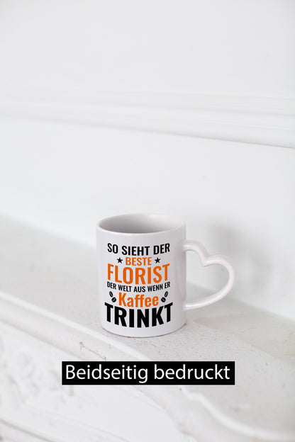 Kaffee trinkt: Florist | Blumen Verkäufer Geschenkidee Humor Tasse