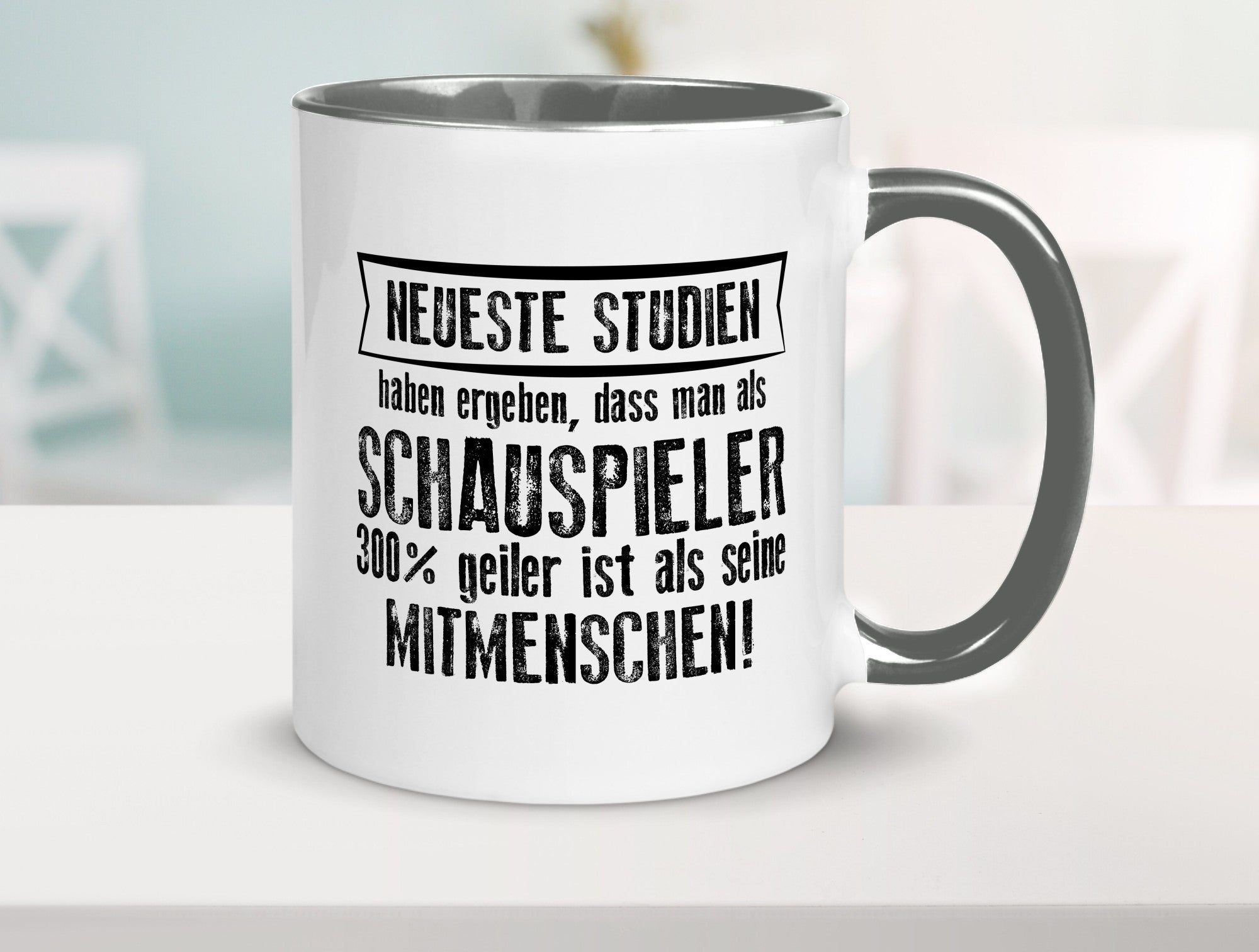 Neuste Studien: Schauspieler | Theater Geschenkidee Humor Tasse