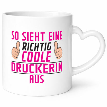 Richtig Coole Druckerin | Druckerei Print Medien Geschenk Humor Geschenkidee