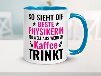 Kaffee trinkt: Physikerin | Physik Geschenk Humor Geschenkidee lustiger Spruch