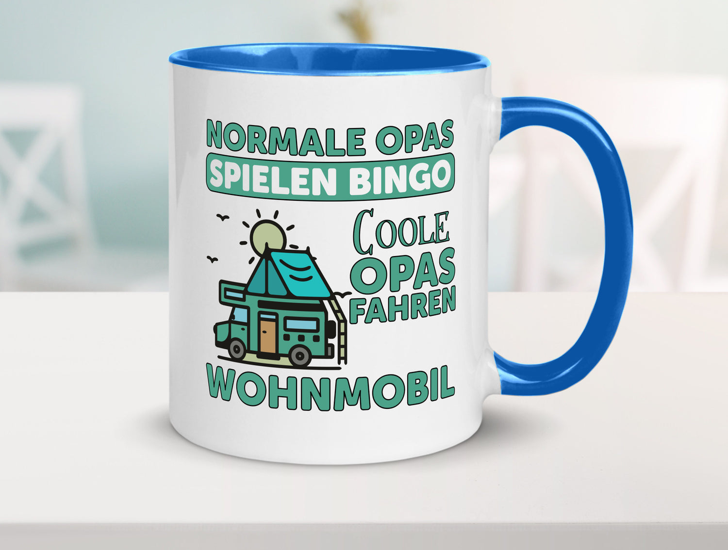 Opas spielen Bingo, coole fahren Wohnmobil | Vögel Geschenk Familie