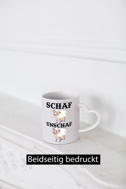 Schaf Unschaf Geschenk Humor Geschenkidee lustiger Spruch Tasse