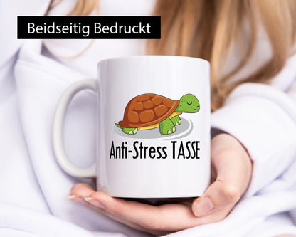 Anti Stress Schildkröte Humor Geschenkidee Tasse