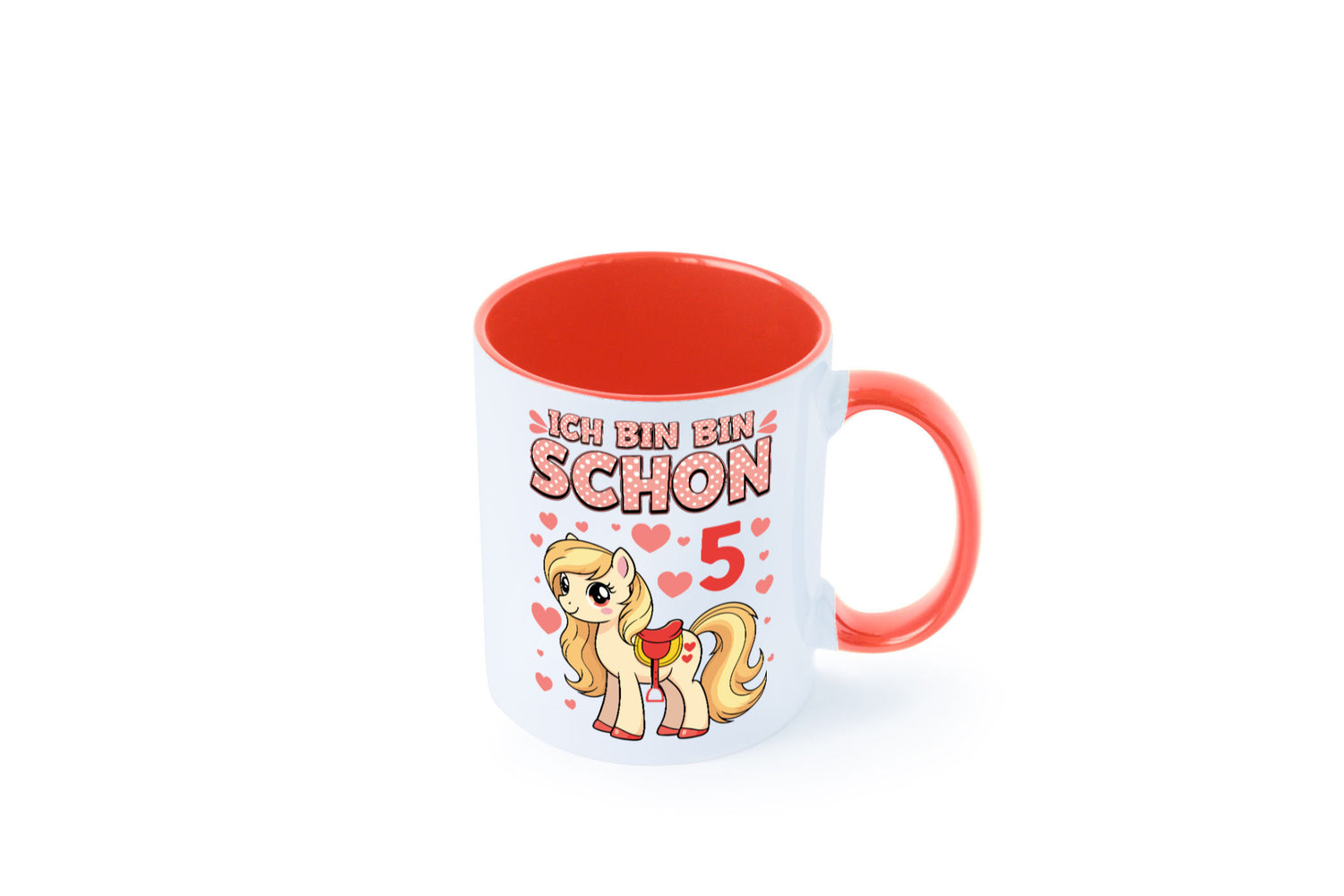 5. Geburtstag | 5 Jahre Mädchen Reiten Pony Humor Geschenkidee Tasse