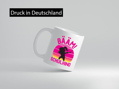 Bääm Schulkind | Einschuldung Schulanfang Geschenkidee Humor Tasse
