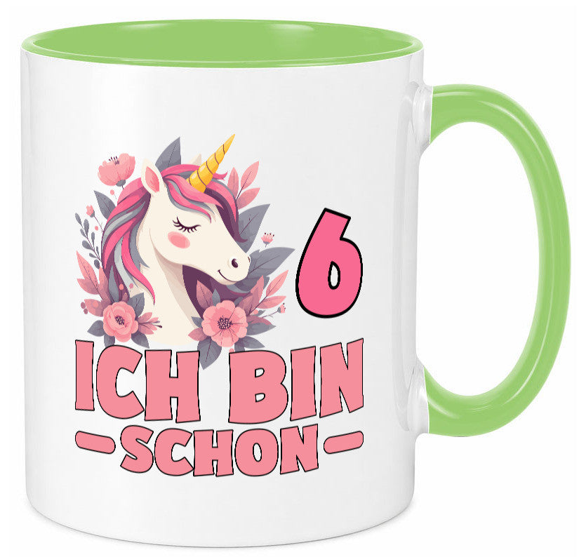 6. Geburtstag | 6 Jahre Einhorn bin schon Mädchen Geschenk Geschenkidee