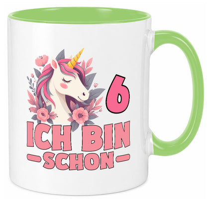 6. Geburtstag | 6 Jahre Einhorn bin schon Mädchen Geschenk Geschenkidee