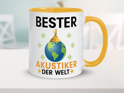 Welt Bester Akustiker | Akustik Hörgeräteakustik Geschenkidee Humor Tasse