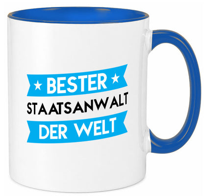Bester Staatsanwalt | Anwalt Jurist lustig Humor Geschenkidee Geschenk Tasse