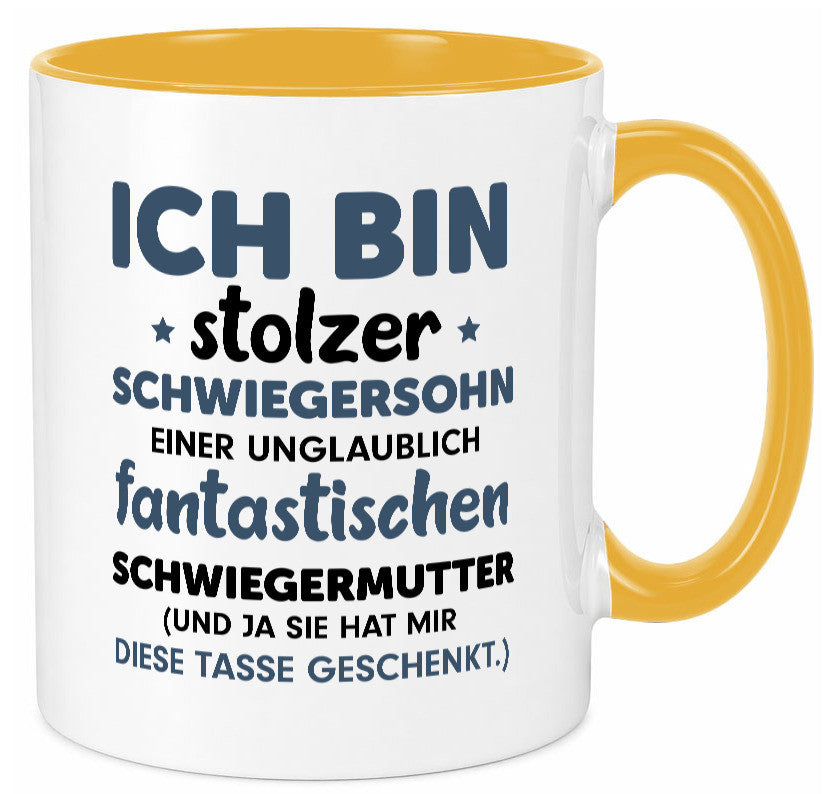 Stolzer Schwiegersohn | Spruch Schwiegermutter Humor lustig Familie Tasse