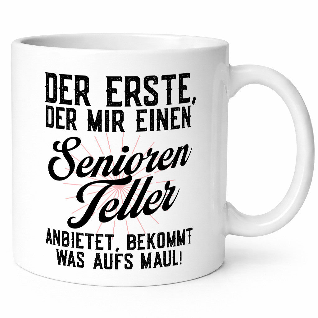 Senioren Teller | rentner Ruhestand lustig Jubiläum Geschenk Tasse