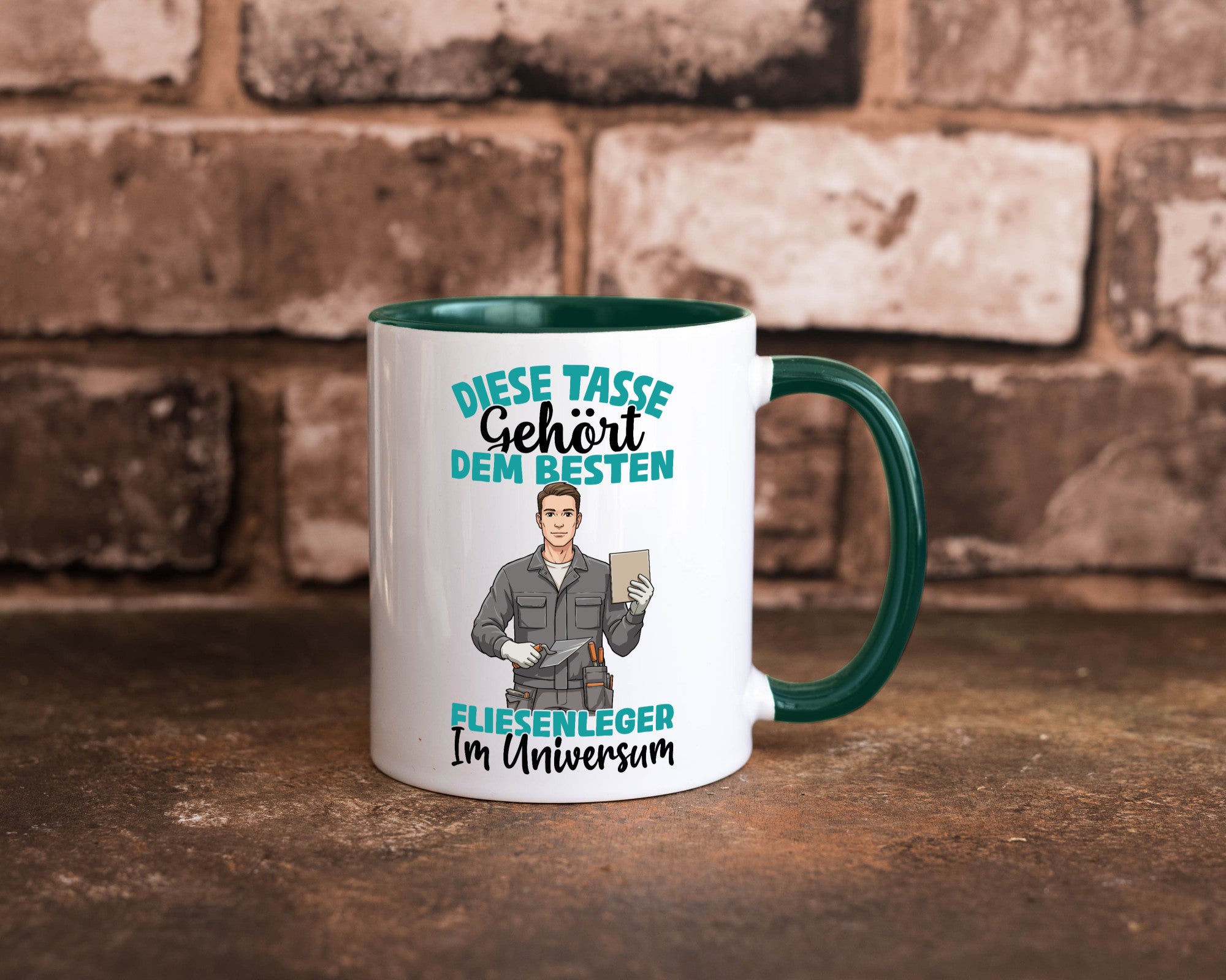 Im Universum: Fliesenleger | Fliesenlegen Bau Geschenk Humor Geschenkidee