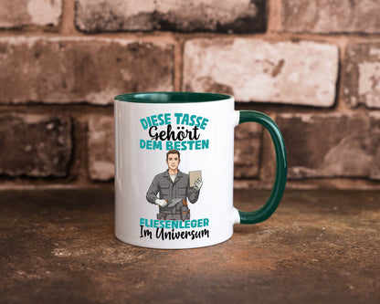 Im Universum: Fliesenleger | Fliesenlegen Bau Geschenk Humor Geschenkidee