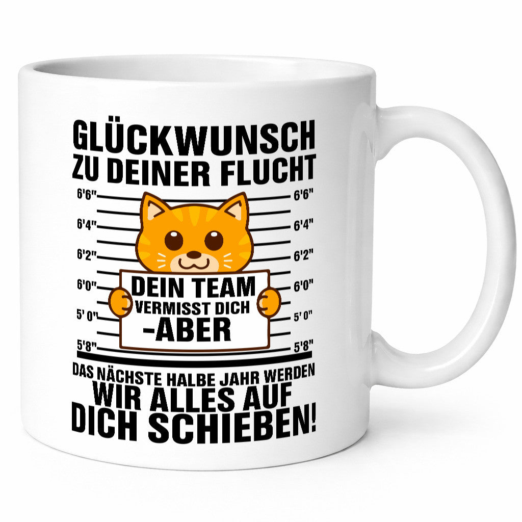 Congratulations on your escape | Colleagues Cat Gift Idea Work Colleagues