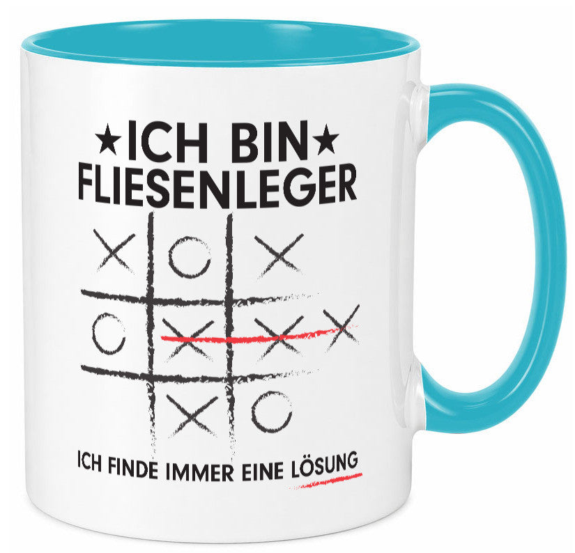 Lösung finden: Fliesenleger | Fliesenlegen Bau Geschenk Humor Geschenkidee