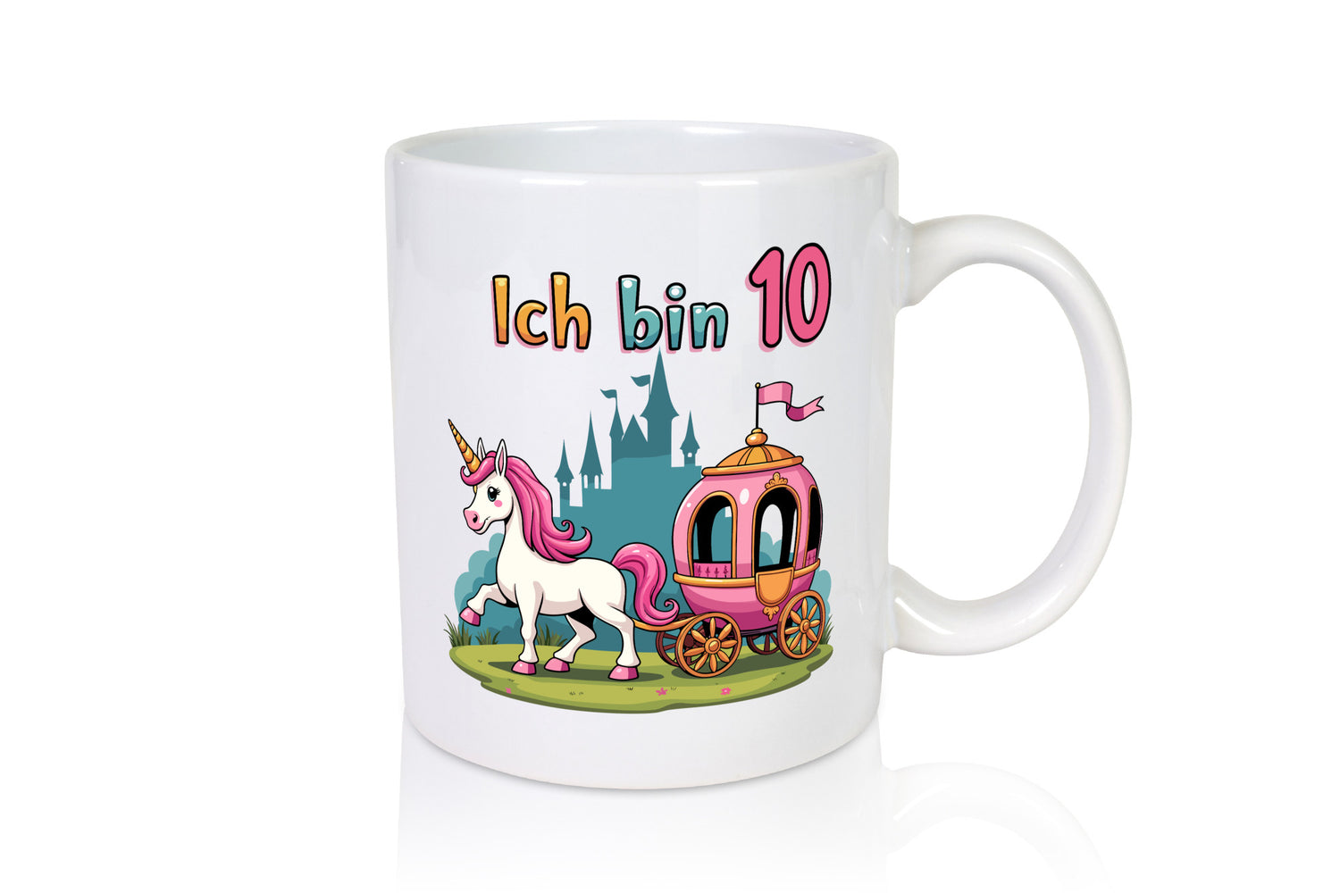 10. Geburtstag | Prinzessin in Kutsche Einhorn lustig Geschenkidee Geschenk