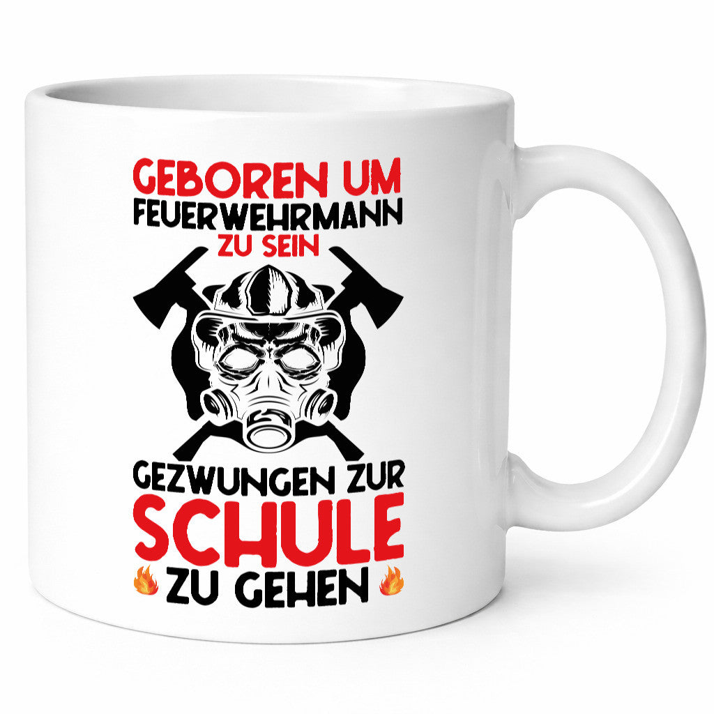 Geborener Feuerwehrmann | Feuerwehr Brand Maske Schule lustiger Spruch Geschenk