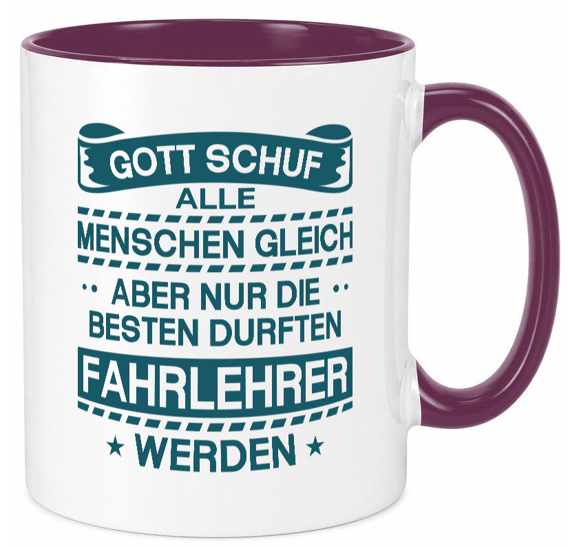 Alle Menschen gleich, die Besten sind Fahrlehrer | Sterne Humor Geschenkidee