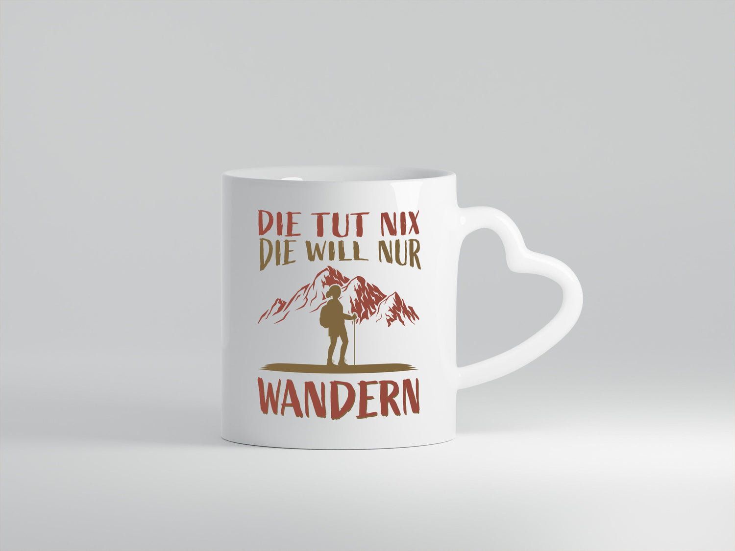 Die will nur wandern | Wanderin Berge Humor Geschenkidee Tasse