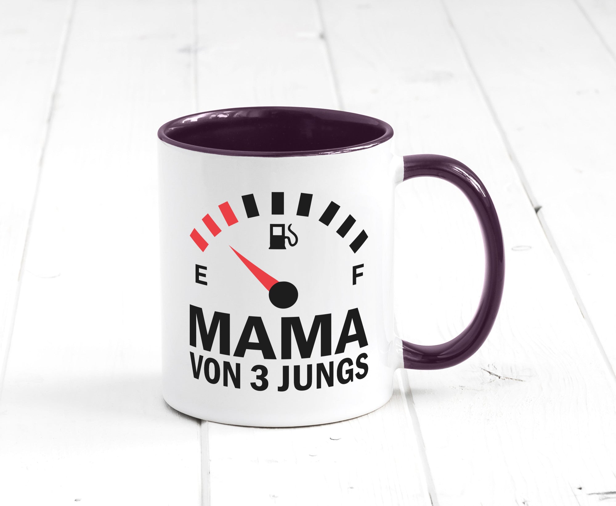 Mama von 3 Jungs | Muttertag Geschwister lustiger Spruch Geschenk Familie