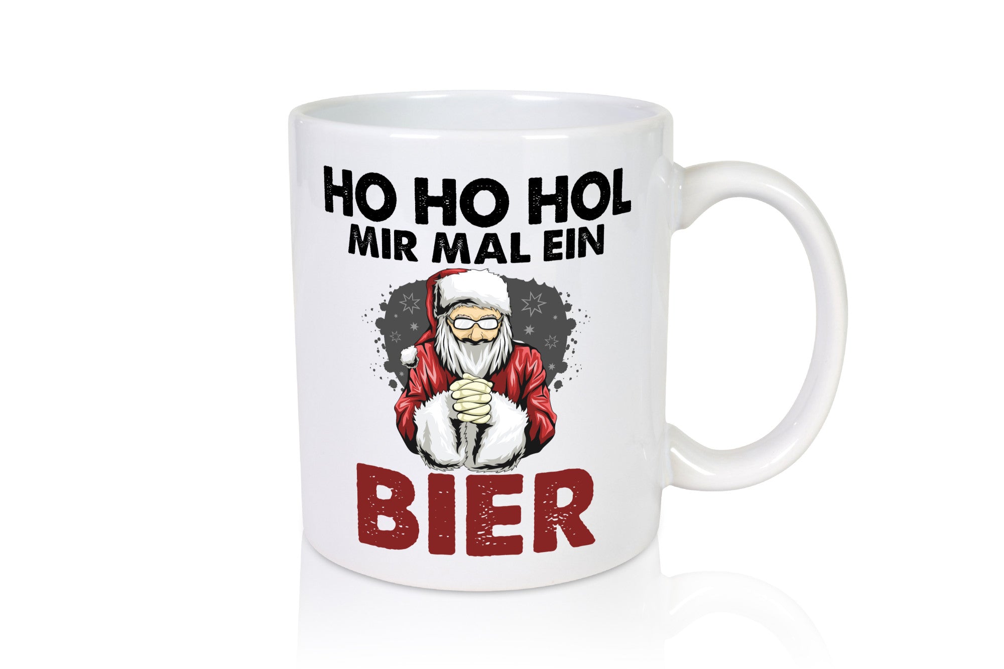 Ho Hol mir mal ein Bier | Weihnachten Geschenkidee Humor Tasse