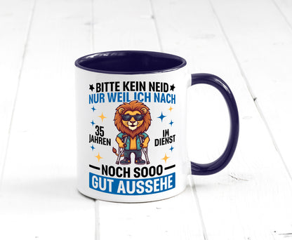35 Jahre im Dienst | Arbeitsjubiläum Arbeit lustig Kollegen Büro Geschenk Tasse