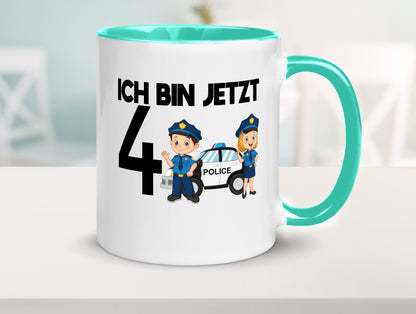 Ich bin jetzt 4 | Polizei 4. Geburtstag Jähriger Geschenk Geschenkidee lustiger
