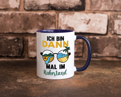 Bin dann mal im Ruhestand | Sonnenbrille Palme Meer lustig Jubiläum Geschenk