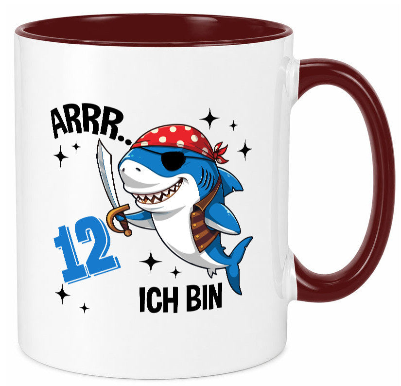 12. Geburtstag | 12 Jahre Arr Pirat Hai Piraten Geschenk Geschenkidee lustiger