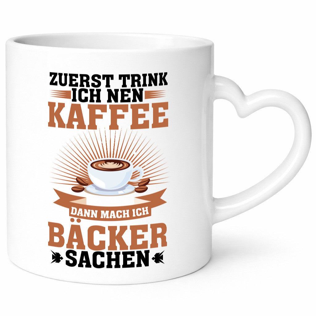 Zuerst Kafee dann mach ich Bäcker sachen | backen lustig Humor Geschenkidee