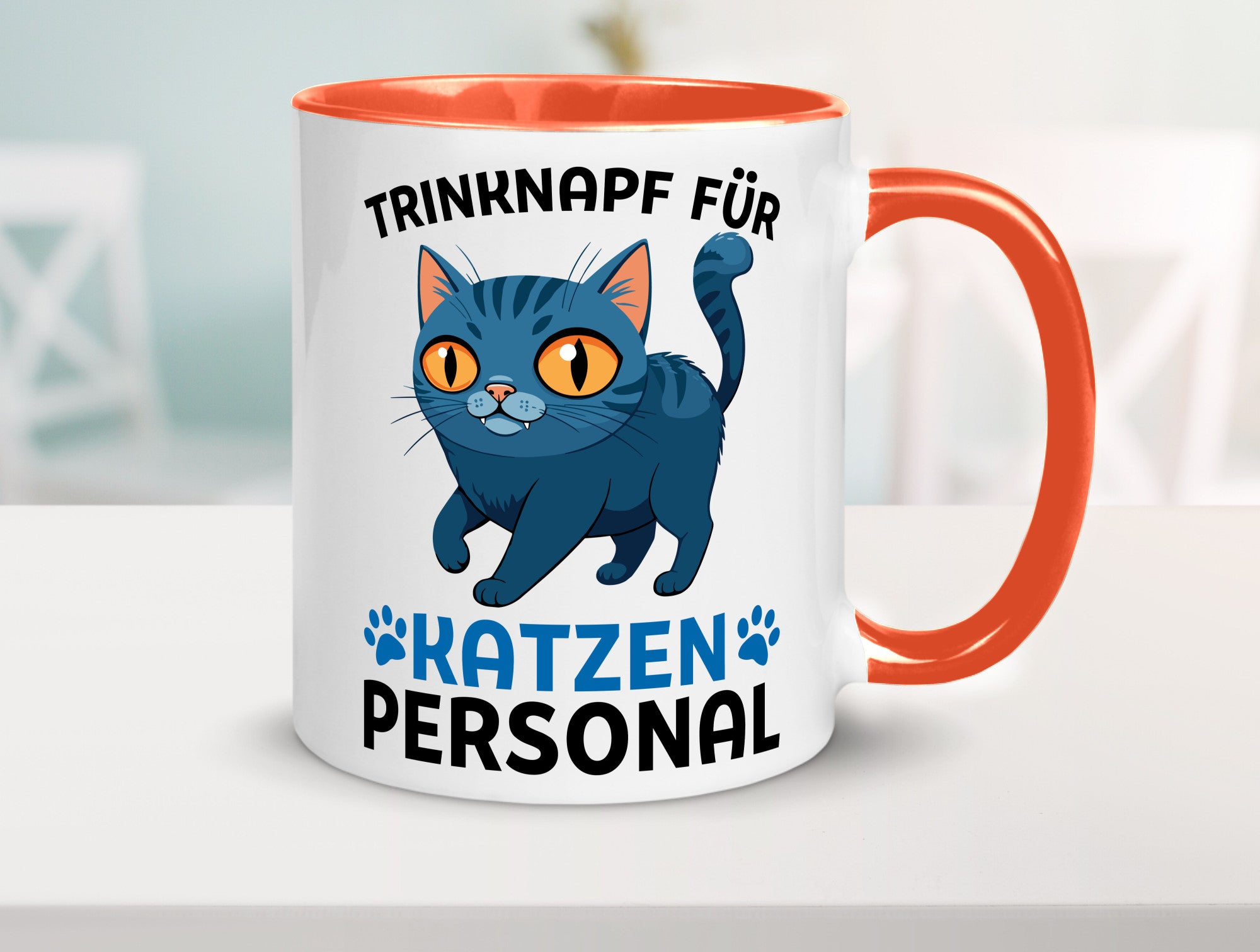 Katzen Personal | Katzenbesitzer Tasse Katze Humor vl2 Tierliebhaber