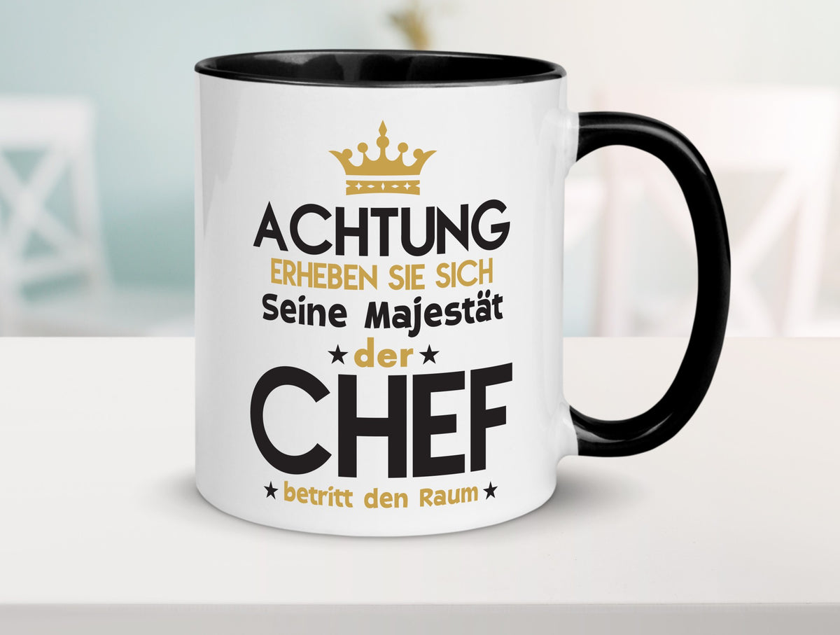 Seine Majestät Chef | Führungskraft Vorgesetzter Geschenk Arbeit Kollegen Büro Tasse