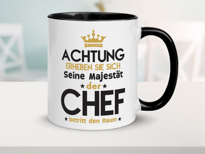 Seine Majestät Chef | Führungskraft Vorgesetzter Geschenk Arbeit Kollegen Büro Tasse