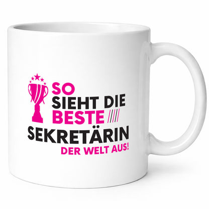 Weltbeste Sekretärin | Lustiger Büro Spruch Geschenk Arbeit Kollegen Tasse