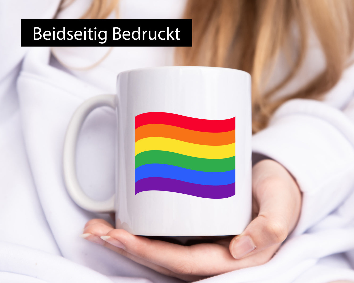 LGBTQ+ Tasse | bunter Regenbogen bunte Flagge LGBT Humor Geschenkidee