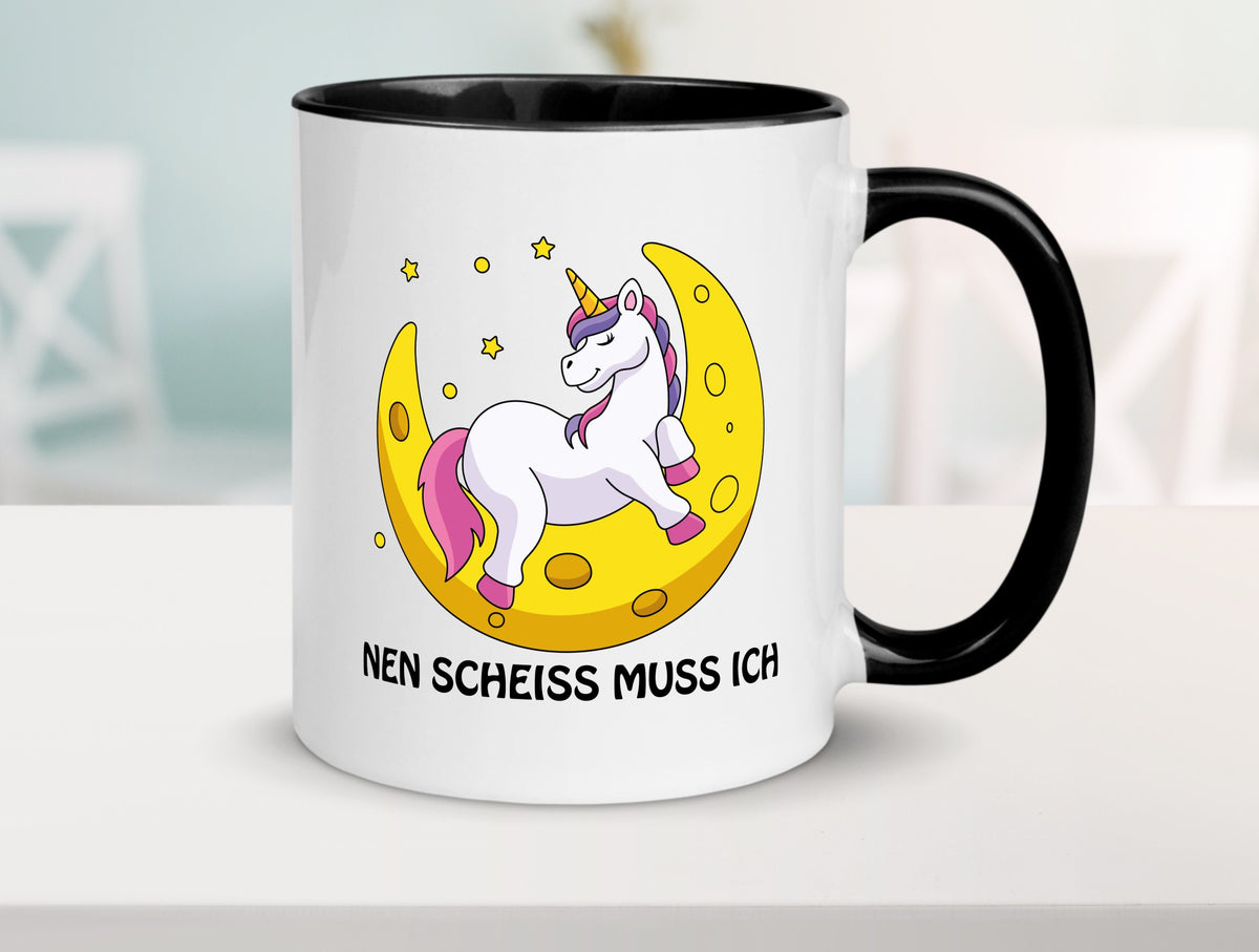 Nen Scheiss muss ich Geschenkidee Humor Tasse