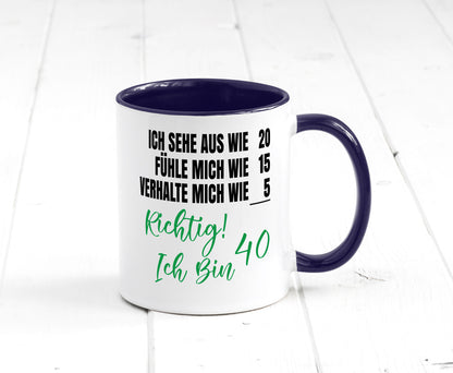 Ich bin Jung | 40 Geburtstag Verhalte mich wie ein Kind Geschenk Geschenkidee