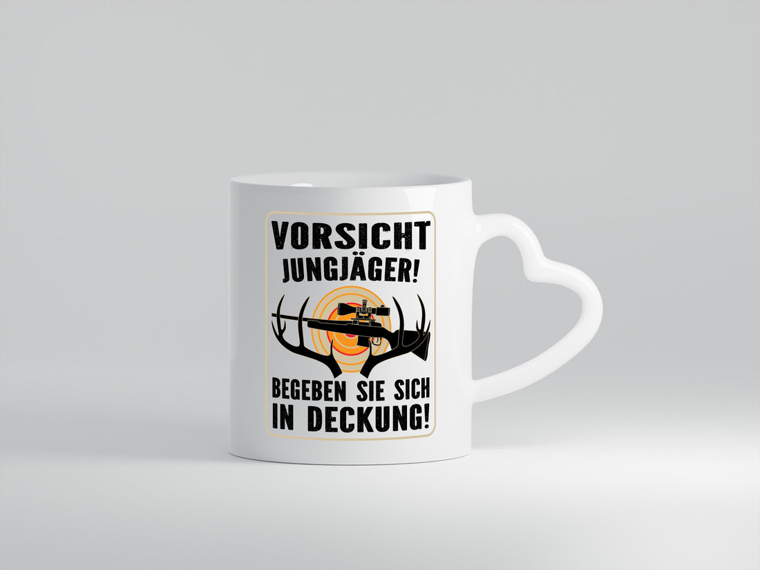 Votsicht Jungjäger | In Deckung Neuling beim Jagen lustig Humor Geschenkidee Tasse