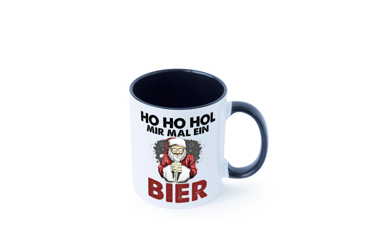 Ho Hol mir mal ein Bier | Weihnachten Geschenkidee Humor Tasse