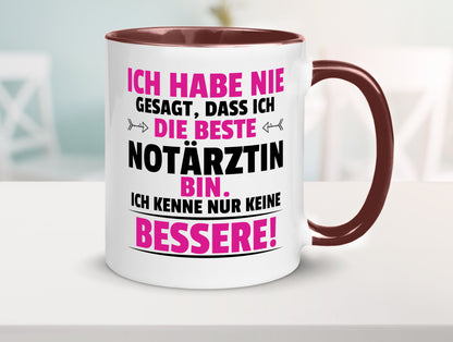 Die Beste Notärztin | Ärztin Humor Geschenkidee Tasse