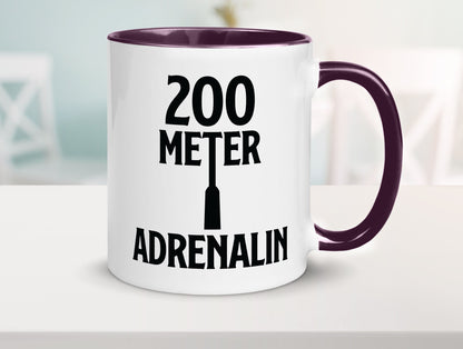 200 Meter Adrenalin v2 lustig Humor Geschenkidee Geschenk Tasse