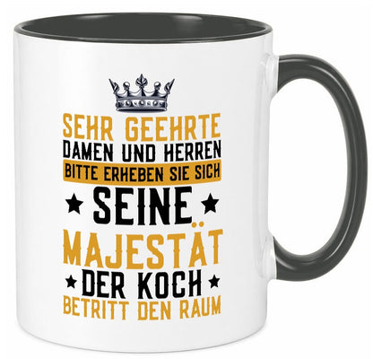 Seine Majestät der Koch | Küchenchef Restaurant Beruf Geschenkidee Arbeit Tasse