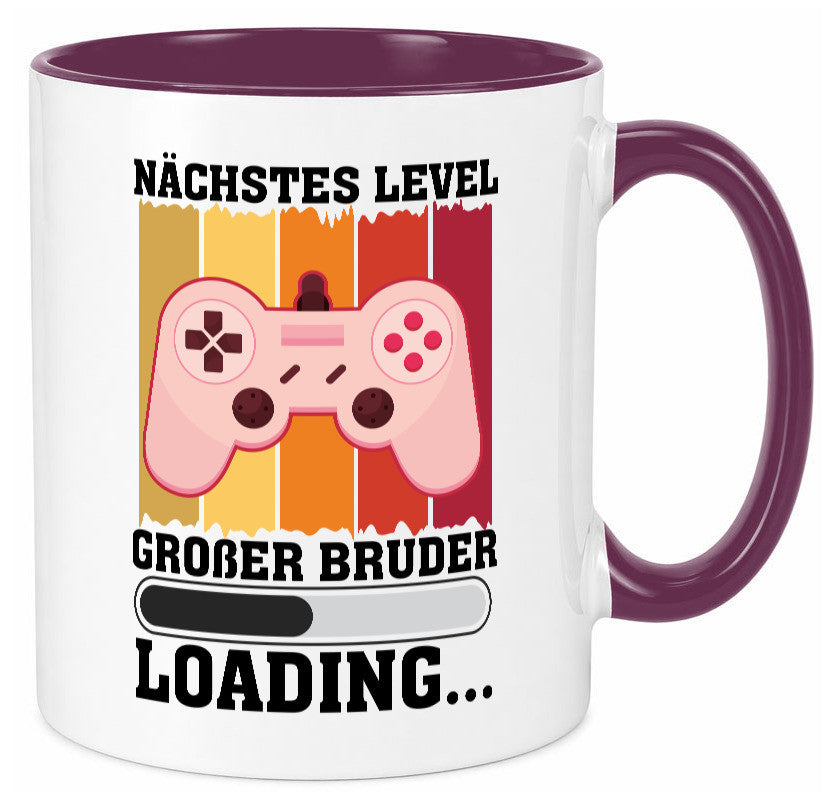 Nächstes Level | großer Bruder Geschwister Geschenkidee Humor Tasse